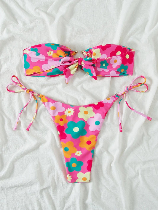 Blooming Babe Bandeau Bikini 🌸