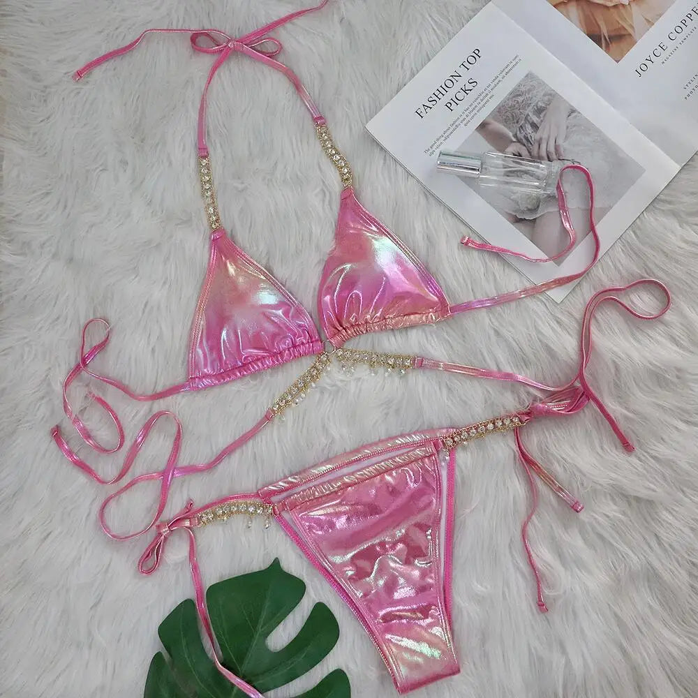 Iridescent Jeweled Bikini Sets ⭐