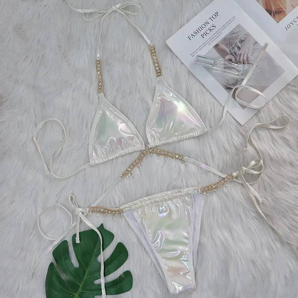 Iridescent Jeweled Bikini Sets ⭐