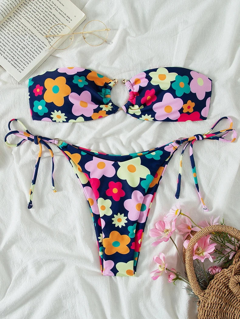 Blooming Babe Bandeau Bikini 🌸