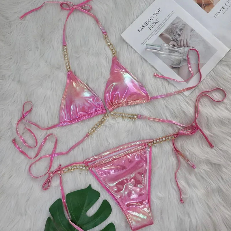 Iridescent Jeweled Bikini Sets ⭐