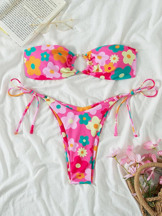 Blooming Babe Bandeau Bikini 🌸