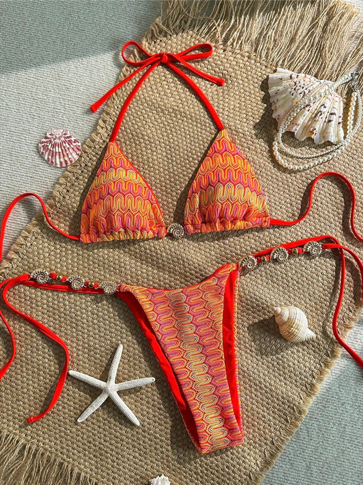 Sunset Seashell Bikini Set ⭐