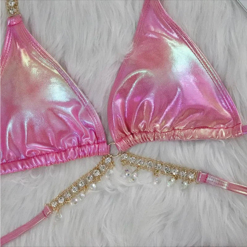 Iridescent Jeweled Bikini Sets ⭐