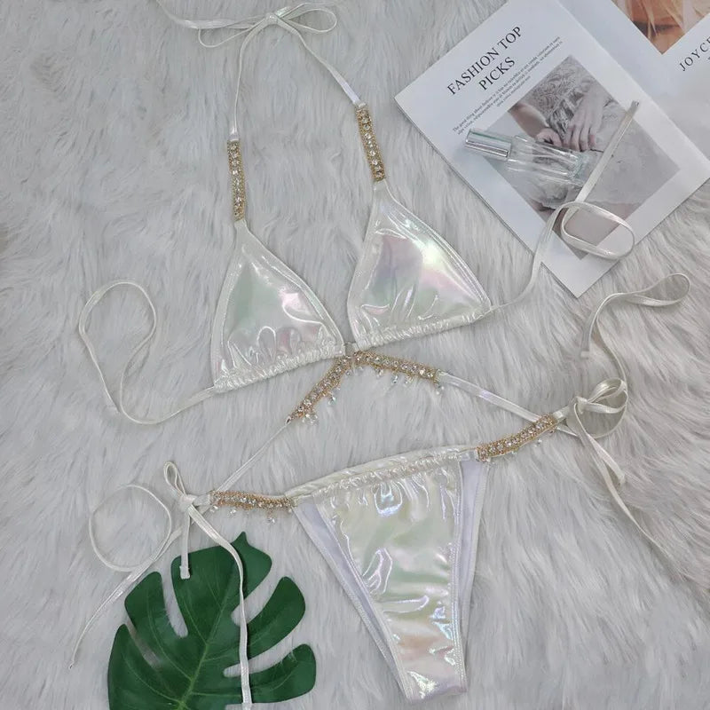 Iridescent Jeweled Bikini Sets ⭐