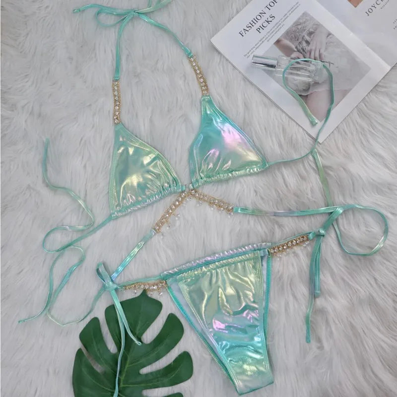 Iridescent Jeweled Bikini Sets ⭐