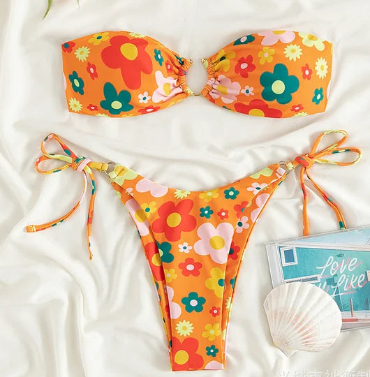 Blooming Babe Bandeau Bikini 🌸